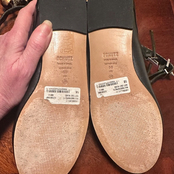 Schutz Black Leather Shoes - Picture 5 of 6